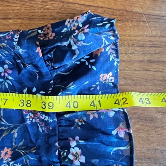 Tularosa REVOLVE Lily Floral gingham MIDI Ruffle Tiered Off Shoulder Dress XS - Picture 12 of 13